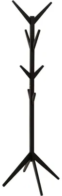 Productafbeelding van Kapstok - Hout - 8 haken - 173 cm - Zwart