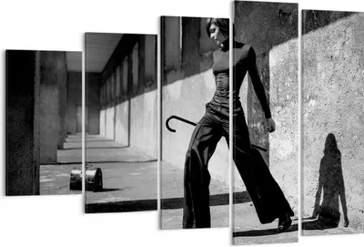Produktbild von Bild auf Leinwand - Leinwandbild - 5 Teile - Fotografie Mode Frau - 150x100cm - Wand Bild - Wanddeko - Wandbilder - Leinwanddruck - Bilder - Wanddekoration - Leinwand bilder - EG150x100-4360