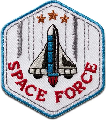 Produktbild von Mono-Quick Space Force - Aufnäher, Bügelbild, Aufbügler, Applikationen, Patches, Flicken, zum aufbügeln, Größe: 5,5 x 4,9 cm