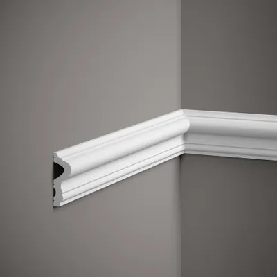 Produktbild von Mardom Wandleiste MD346 Polyforce 23 x 61 x 2000 mm Weiß Zierleiste Modern