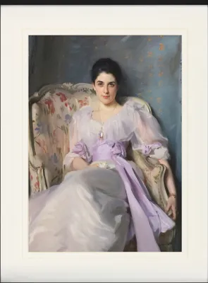 Produktbild von John Singer Sargent Gerahmtes Bild Mit Edlem Passepartout | Wand-Bilder | Im Bilderrahmen - Portrait Der Lady Agnew Of Lochnaw, 1892 (80 x 60 cm)