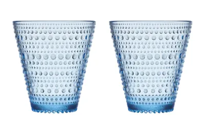 Produktbild von Iittala Kastehelmi Glas - 30 cl - Aqua - 2 Stück