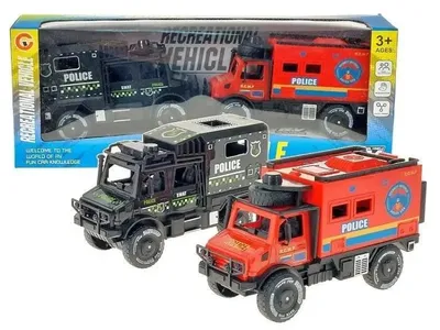 Produktbild von Polizeiauto und Feuerwehrwagen, 2 Stück - ADAR