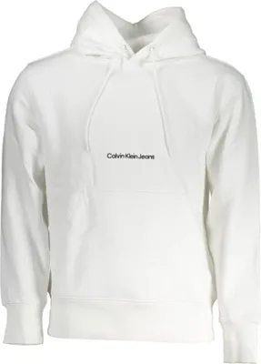 Produktbild von Herren Sweatshirt Weiß - Gefüttertes Kapuzenpullover mit Stickerei