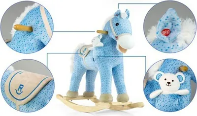 Zdjęcie produktu dla Konik na biegunach z melodią Milly Mally Pony Blue