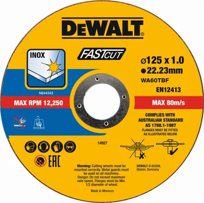 Produktbild von DeWALT High Performance Trennscheiben Schleifscheiben DT20540-QT 125mm 100 Stück