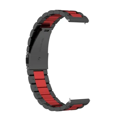 Zdjęcie produktu dla Sportowy pasek zamienny do Huawei Watch GT 3 42 mm ze stali nierdzewnej, kolor: czerwony