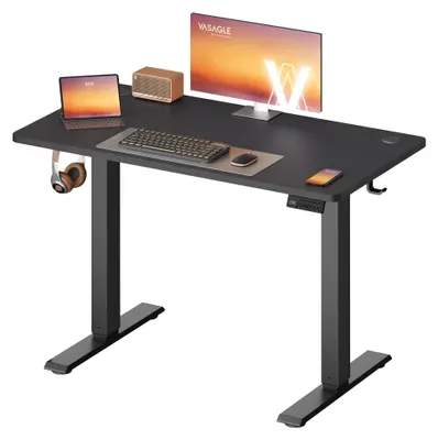Obrázek produktu pro VASAGLE Výškově nastavitelný psací stůl s paměťovou funkcí (4 nastavení výšky) – barva: černá, rozměry: 100 x 60 cm