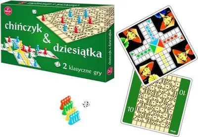 Zdjęcie produktu dla Adamigo Gra Chińczyk i Dziesiątka – emocjonująca rywalizacja dla całej rodziny!