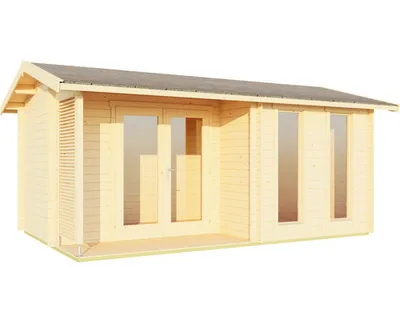 Produktbild von Gartenhaus Outdoor Life Riverside inkl. Fußboden 540 x 357,1 cm natur