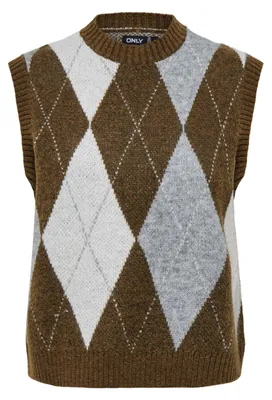 Produktbild von ONLY Onlrhombus Harlequin Vest KNT Noos