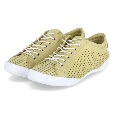 Zdjęcie produktu dla Andrea Conti damskie sznurowane buty skórzane niskie buty wygodna zakrzywiona podeszwa 0345767, rozmiar:42 EU, kolor:Zielony