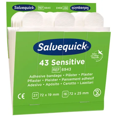 Produktbild von CEDERROTH Salvequick Nachf.6x43Pfl.Sensitive