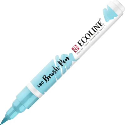 Image de Ecoline Stylo pinceau Stylo aquarelle Bleu pastel 1 pc
