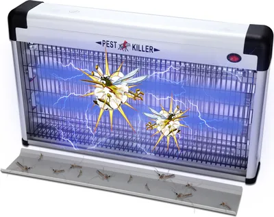 Produktbild von Peviasot 30W Elektrischer Insektenvernichter LED UV-Licht Mückenlampe Insektenfalle Insektenlampe Mückenvernichter Fliegenfalle Moskito Mückenfalle