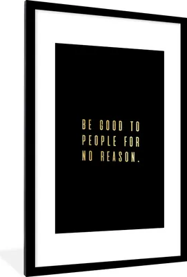 Produktbild von MuchoWow® Gerahmtes Poster Zitat - Sprichwörter - Gold - Schwarz 60x90 cm - Poster mit Schwarzem Bilderrahmen Wandposter Rahmen Foto Bilder - Dekoration - Wandposter Wohnzimmer - Hochwertig