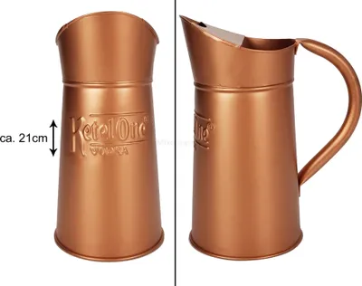 Produktbild von Ketel One Vodka Außgiesser Pitcher Metall Messing Kupfer Look - ca. 21cm hoch