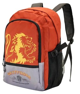 Zdjęcie produktu dla Plecak Dwukomorowy Szkolny Harry Potter Gryffindor Czerwony 31x44x18cm