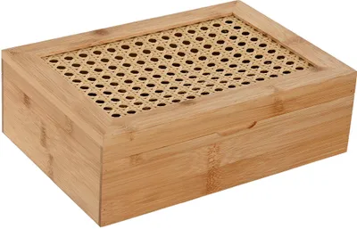 Obrázek produktu pro Dóza na čaj Home ESPRIT přírodní bambus 24 x 16,5 x 7,5 cm