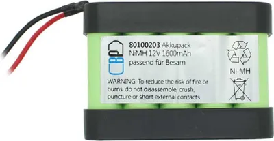 Immagine prodotto di Batteria di ricambio per centralina Besam 550473 550475 Slimdrive Unislide Sistemi per porte Assa Abloy USL-MEU Mol