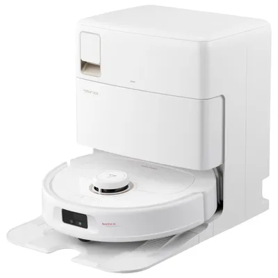 Image de Roborock Qrevo MaxV avec RDS Blanc Robot aspirateur rechargeable automatique et