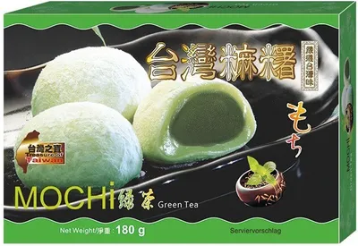 Produktbild von [ 180g ] Mochi grüner Tee / Klebreiskuchen mit Grüner Tee-Geschmack
