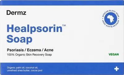 Image de Dermz Healpsorin Savon en barre pour psoriasis et eczéma, 100g