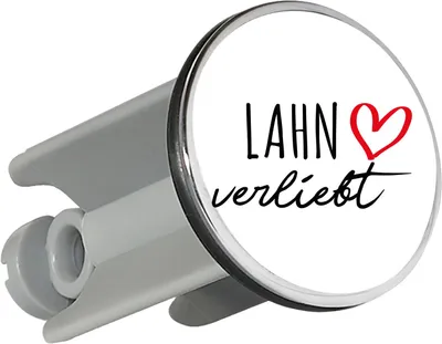 Produktbild von Huuraa Waschbeckenstöpsel Lahn verliebt 4cm höhenverstellbar Abflussstopfen Geschenkidee