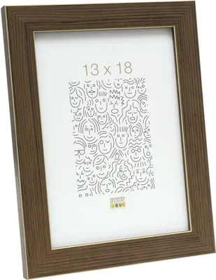 Immagine prodotto di Deknudt Cornice in plastica S41VF7 grigio-marrone 13x18 cm