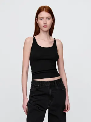 Produktbild von GAP ärmelloses Crop-Top XXL mit Spaghettiträgern, rundem Halsausschnitt, feuchtigkeitsableitend