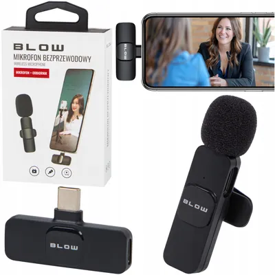 Produktbild von Kabelloses Lavalier-Mikrofon Usb-C Für Android Mit 20 m Reichweite BLOW