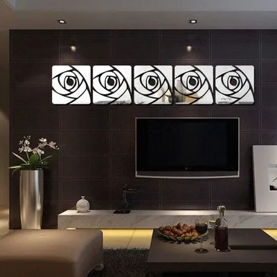 Produktbild von Spiegelaufkleber für die Wand - Rosen KP16819