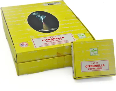 Produktbild von Räucherkegel LAVISA, Meditation, Aromatherapie, Duft, Atmosphäre für Zuhause, Satya, Goloka, Golden Nag (Citronella)