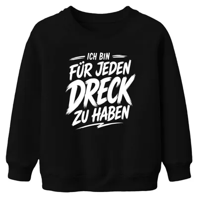 Productafbeelding van "Ik ben voor alles te koop" - Sarcastische kinder-sweatshirt, zwart, maat 152