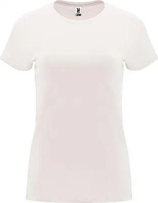 Produktbild von Roly CA6683 | Damen Capri T-Shirt, Tailliert und eng anliegend geschnitten - Farbe: Vintage White 132 - Größe: XL