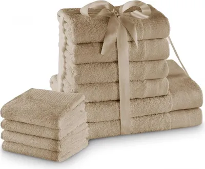 Zdjęcie produktu dla Zestaw Ręczników AMARI 2*70x140 + 4*50x100 + 4*30x50 beżowy AmeliaHome