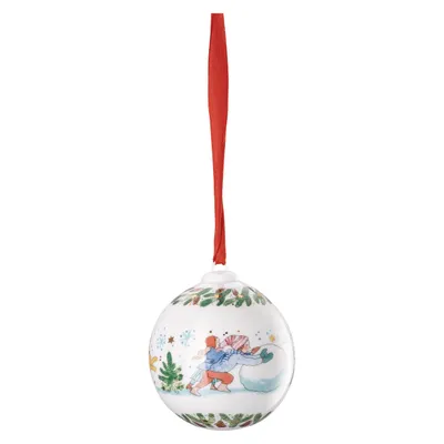 Produktbild von Hutschenreuther Weihnachtskugel 2025, Kugel-Weihnachtsschmuck, Porzellan, Mehrfarbig, Geschenkverpackungen, 6,2 cm, 62 mm