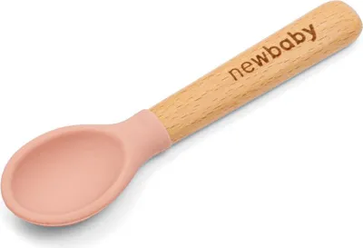 Produktbild von Löffel Silikon-Holz New Baby karamellfarben 14 cm