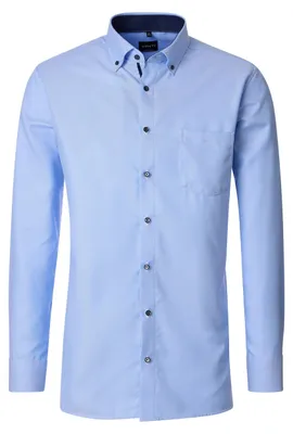 Produktbild von VENTI Herren Businesshemd Langarm Button-Down Comfort-Fit Hellblau 43
