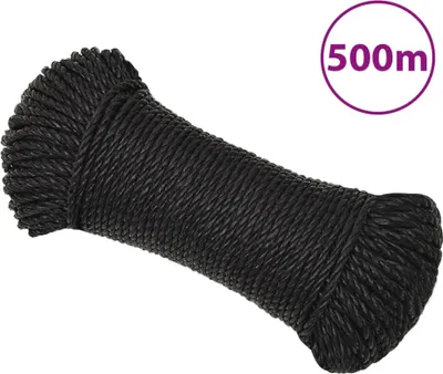 Produktbild von Arbeitsseil Schwarz 8 mm 500 m Polypropylen