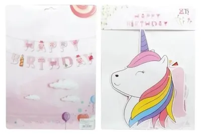 Produktbild von Geburtstagsbanner mit Einhorn – SWEDE