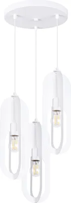 Zdjęcie produktu dla Lampa wisząca NICUS biała 3xE27x15W metal wym:130x43x43cm IP20 Sollux Lighting