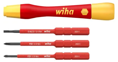 Image de Jeu de tournevis de précision VDE 4 pièces slimVario Wiha | 4010995431679