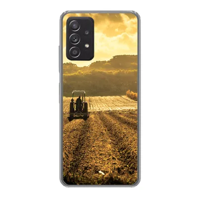 Produktbild von MuchoWow® Handyhülle Schutzhülle Hülle für Samsung galaxy a73 Traktor - Bauernhof - Berg Silikon Softcase Handy Hülle - Handyhülle