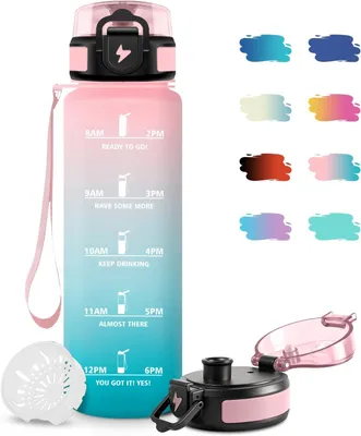 Obrázok produktu pre Fľaša na vodu 1 l, s filtrom, tesniaca, pre bicykel