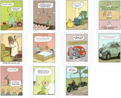 Produktbild von Cartoon-Postkarten-Komplettset Martin Perscheid