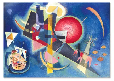Image de Giallobus - En bleu - Vassily Kandinsky - 140L x 100l cm - Tableau - Verre acrylique