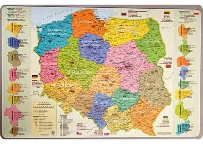 Zdjęcie produktu dla Podkładka mapa administracyjna polski