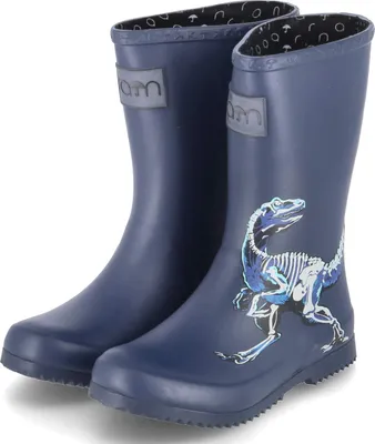 Produktbild von Rajn Dinos Glow In Dark Jungen Gummistiefel mit Dinomotiv Dunkelblau (Navy), UZB304-NAVY