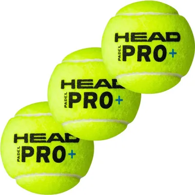 Produktbild von Head - "Pro+" Padelball (3er-Pack) CS2606 (Einheitsgröße) (Grün)